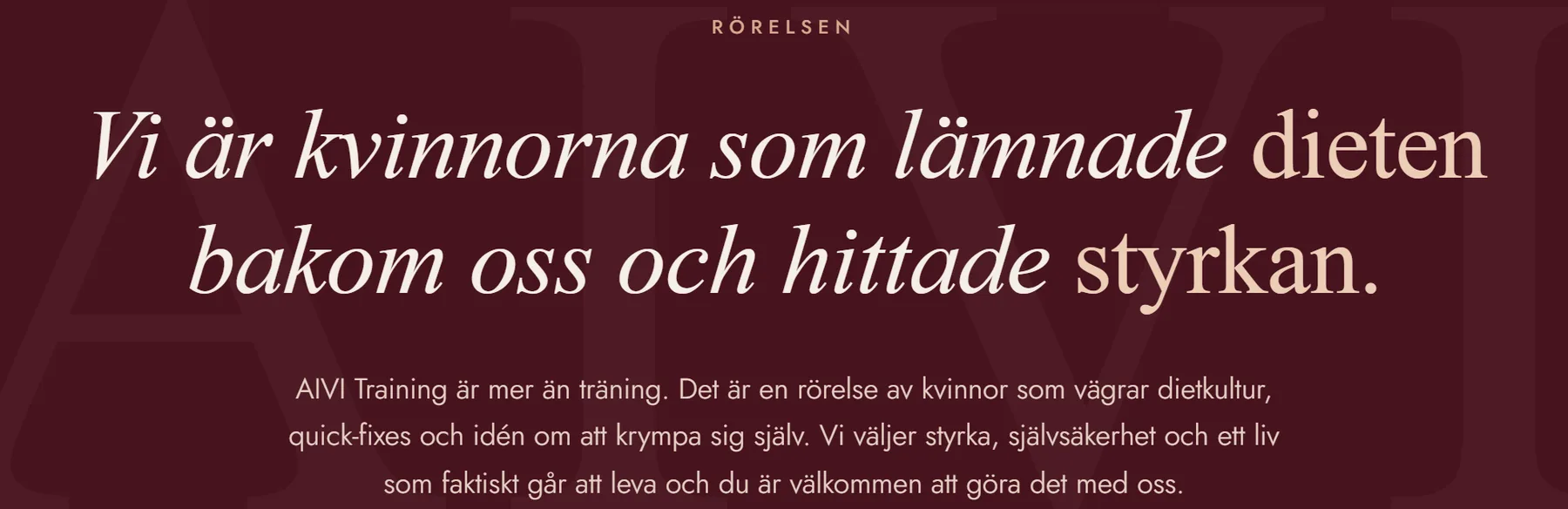 Rörelsen: Vi är kvinnorna som slutade banta, och började bli starka